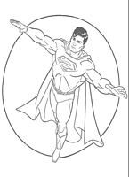 do wydruku kolorowanki Superman, dla dzieci i chłopców do pomalowania NR 33